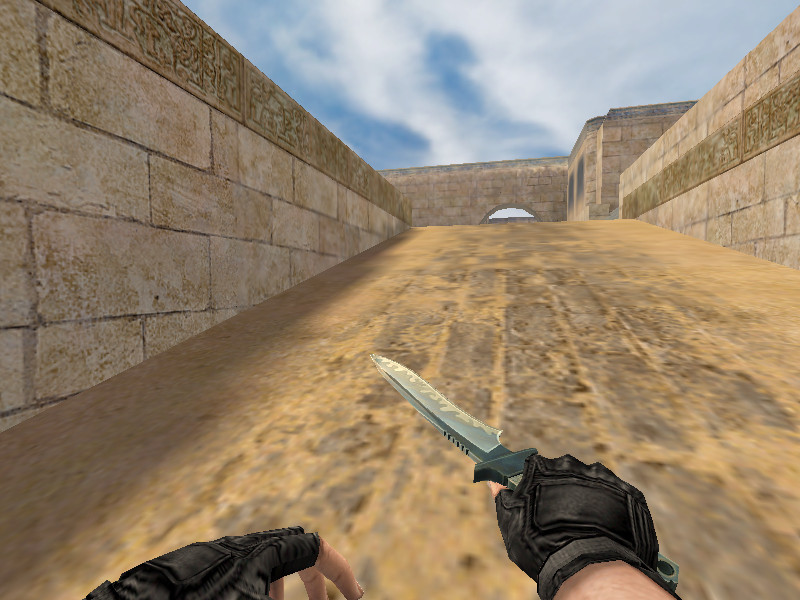 CONDITION ZERO KNIFE WITH ARCTIC HANDS skin for CS 1.6 • CS-bg