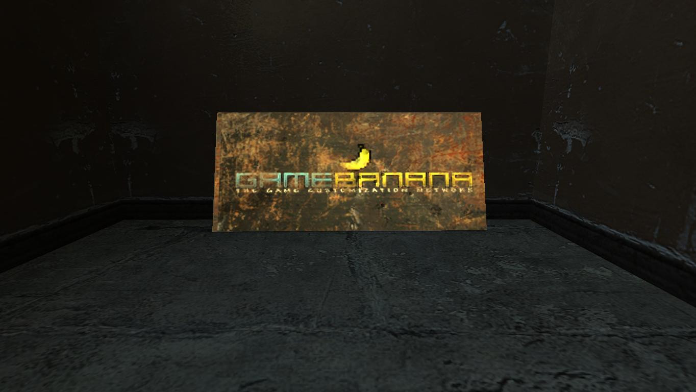 Rusty GAMEBANANA sign