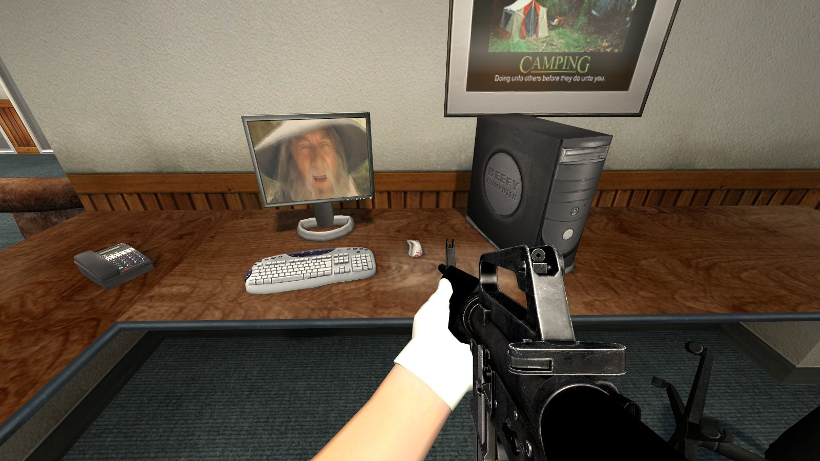 Gandalf Office Prank [CounterStrike Source] [Mods]