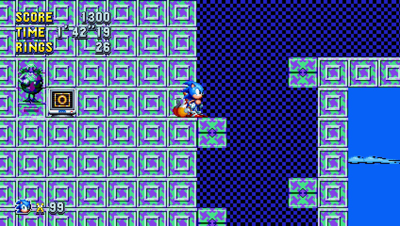 Sonic Chaos - Master System (Stage 03-Sleeping Egg Zone)