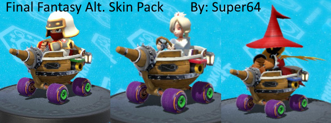 Final Fantasy Alt Skin Pack Mario Kart 8 Mods