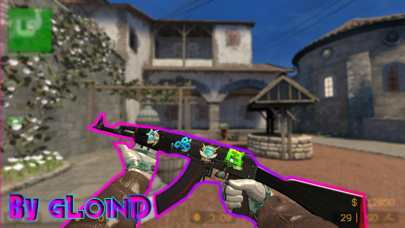 AKRedline with new stickers [CounterStrike Source] [Mods]