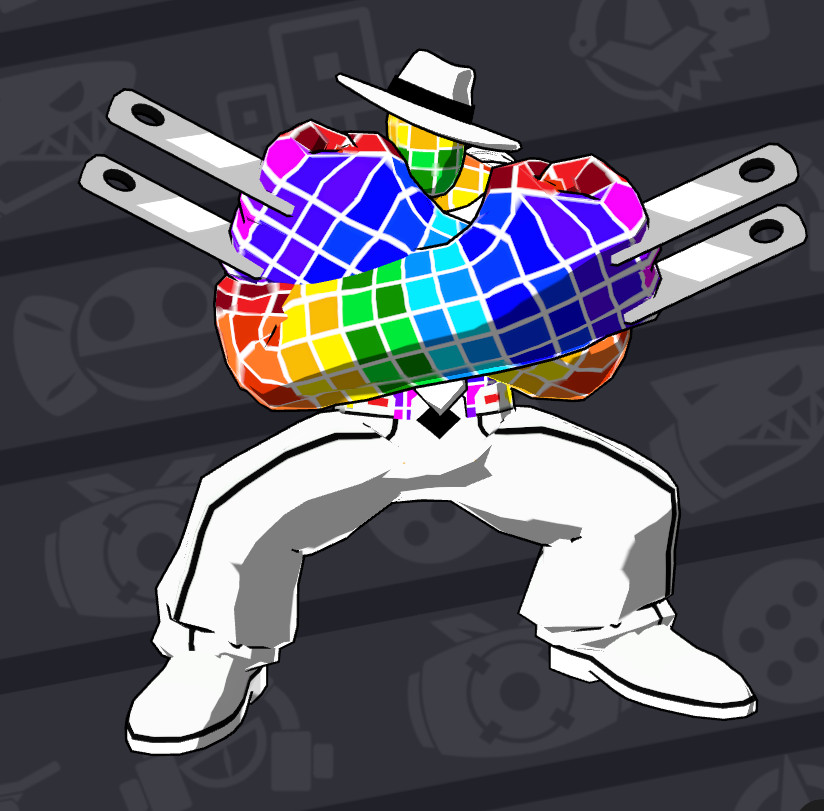 Rainbow/Rubiks cube Grid Mod for Lethal League Blaze | LLB Mods