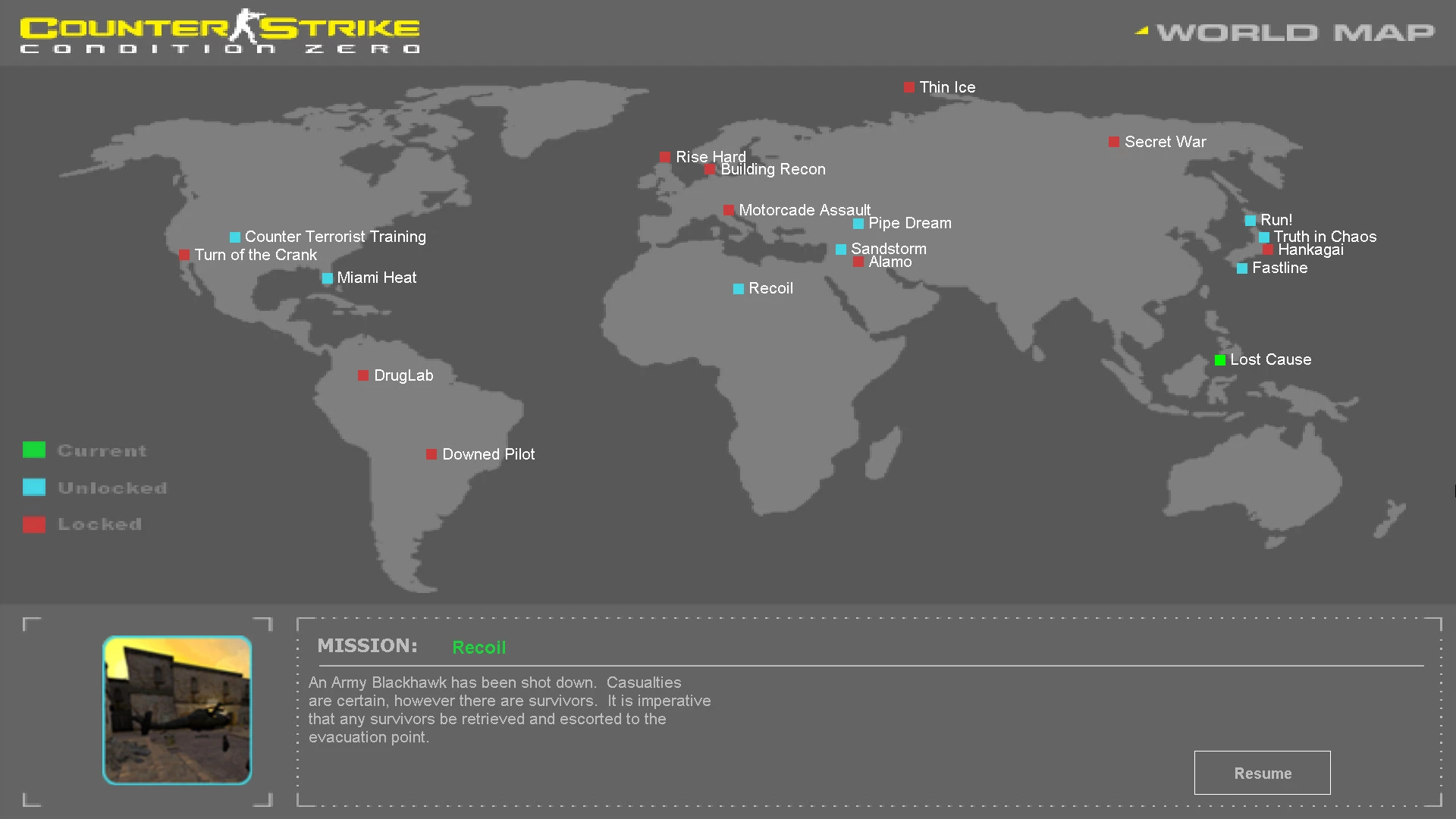 World Map Fix [Counter-Strike: Condition Zero Deleted Scenes] [Mods]