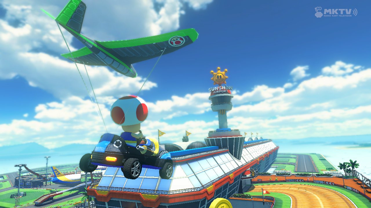 Black & Green Plane Glider [Mario Kart 8] [Mods]