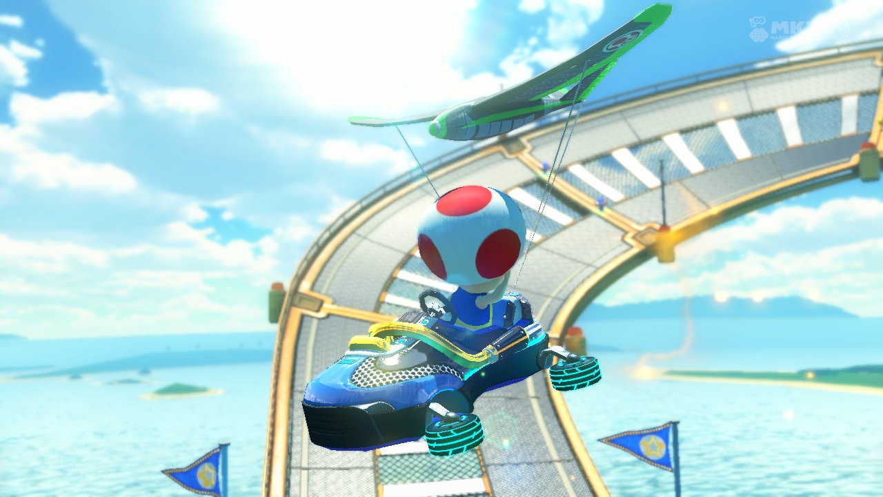 Black & Green Plane Glider [Mario Kart 8] [Mods]