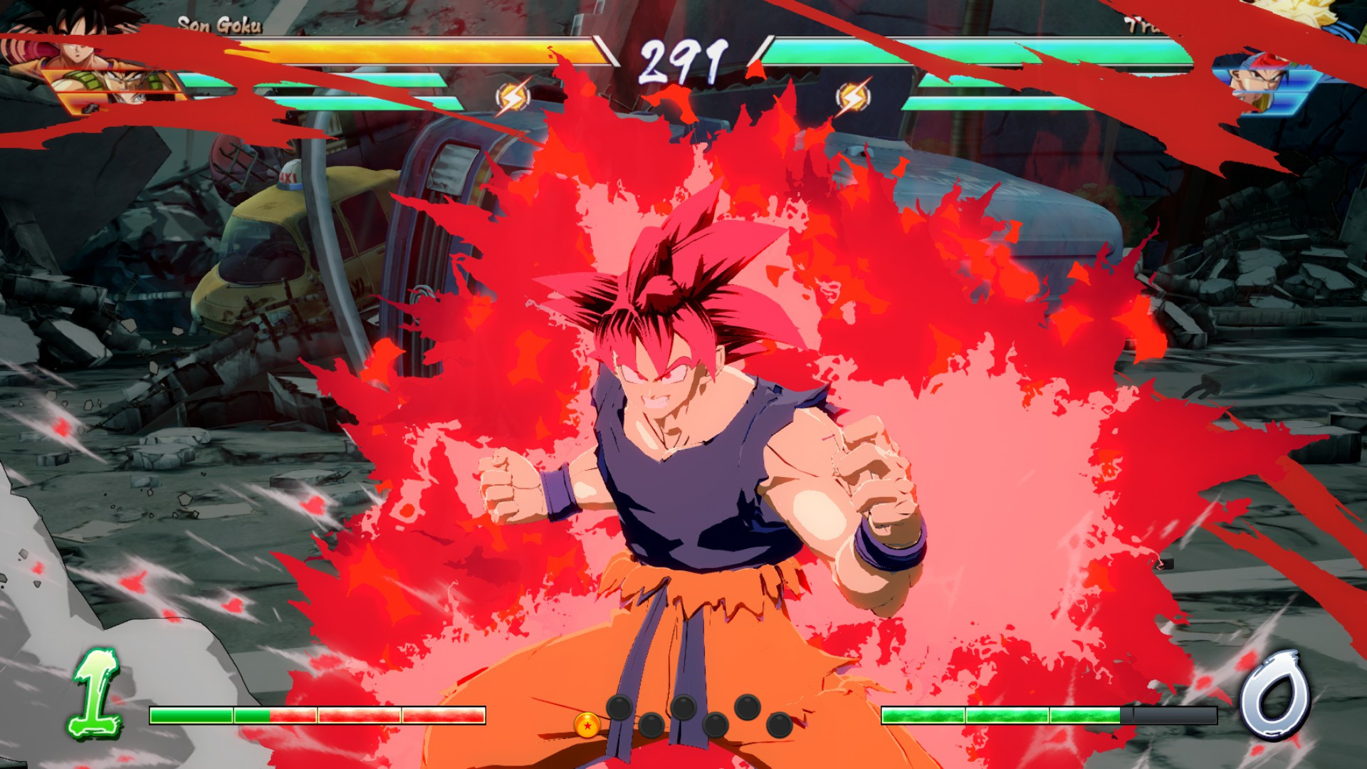 Goku Saiyan Saga UI and SSG Shirt Ripped [Dragon Ball FighterZ] [Mods]