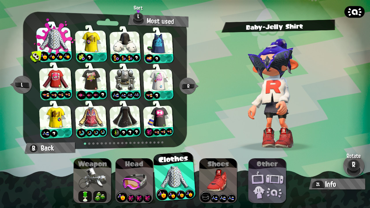 Team Rocket James' Shirt [Splatoon 2] [Mods]