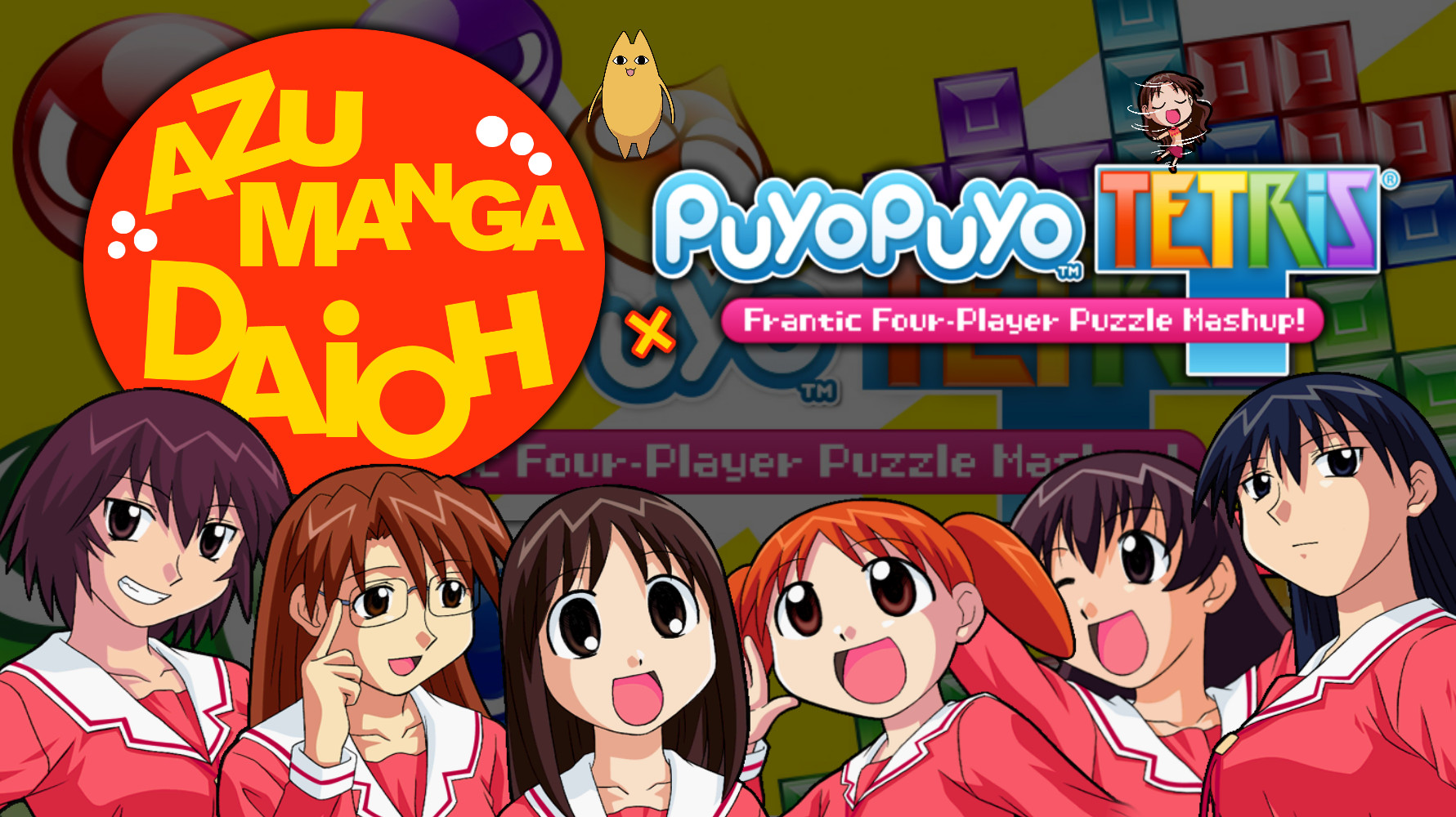 Azumanga Daioh Character Pack Mod for Puyo Puyo Tetris | PPT Mods