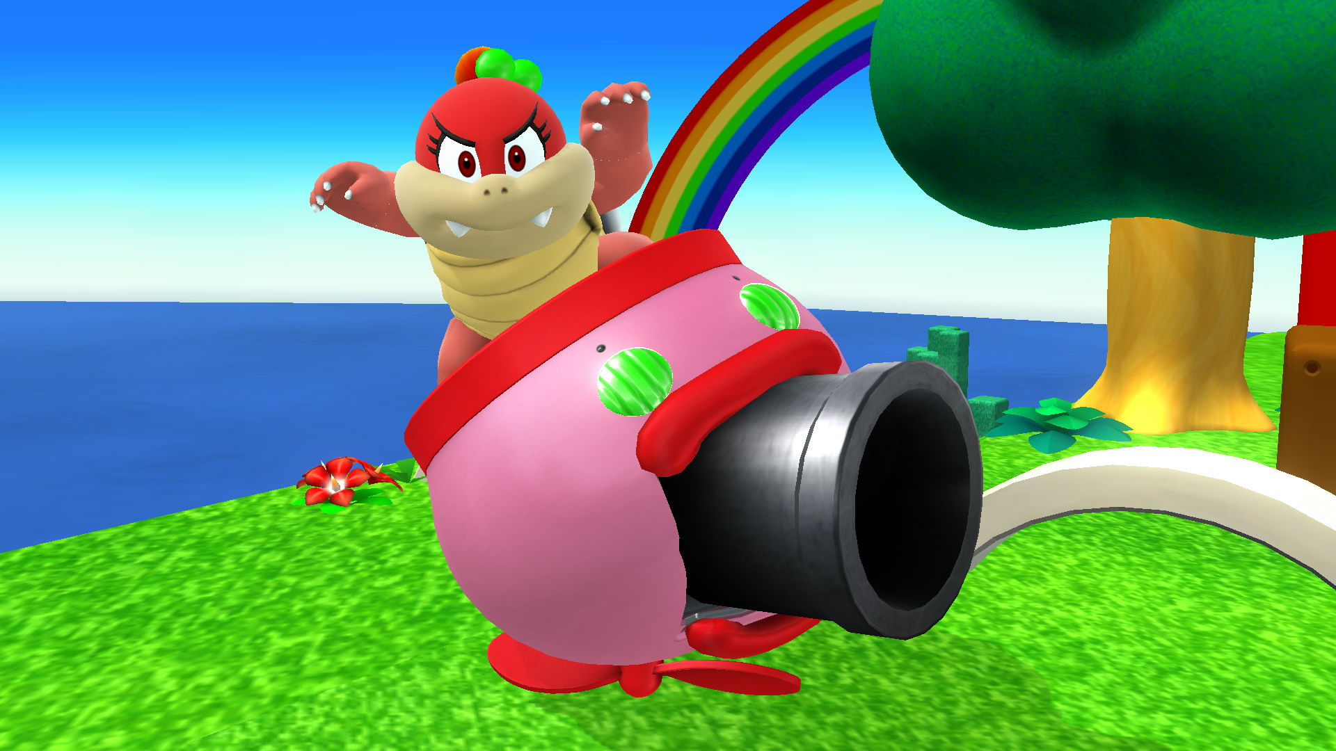 Pom Pom over Bowser Jr [Super Smash Bros. (Wii U)] [Mods]