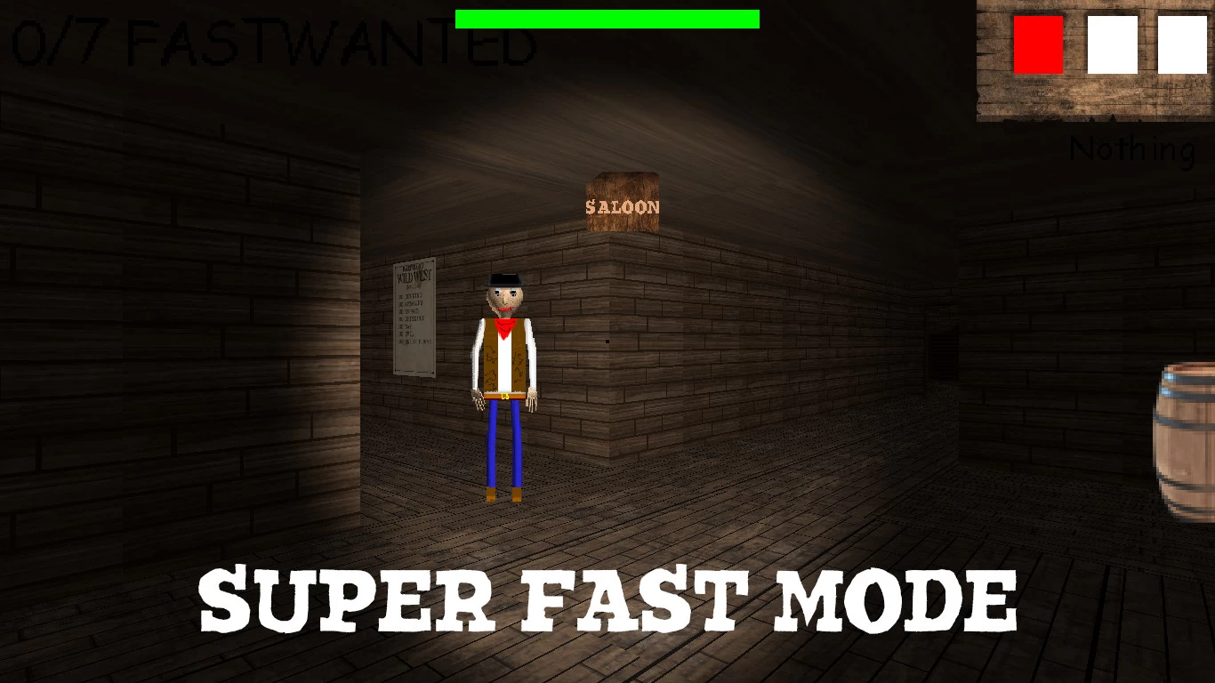 Baldi's Basics in Wild west Classic