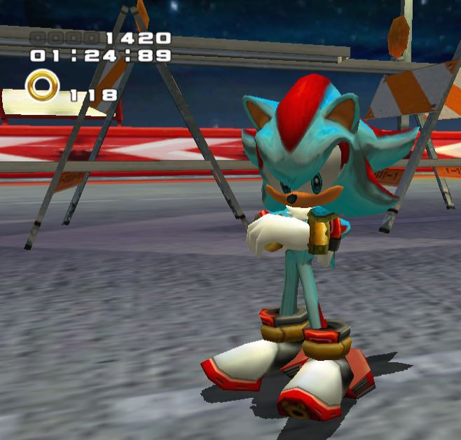 Beta Super Shadow reskin [Sonic Adventure 2] [Mods]