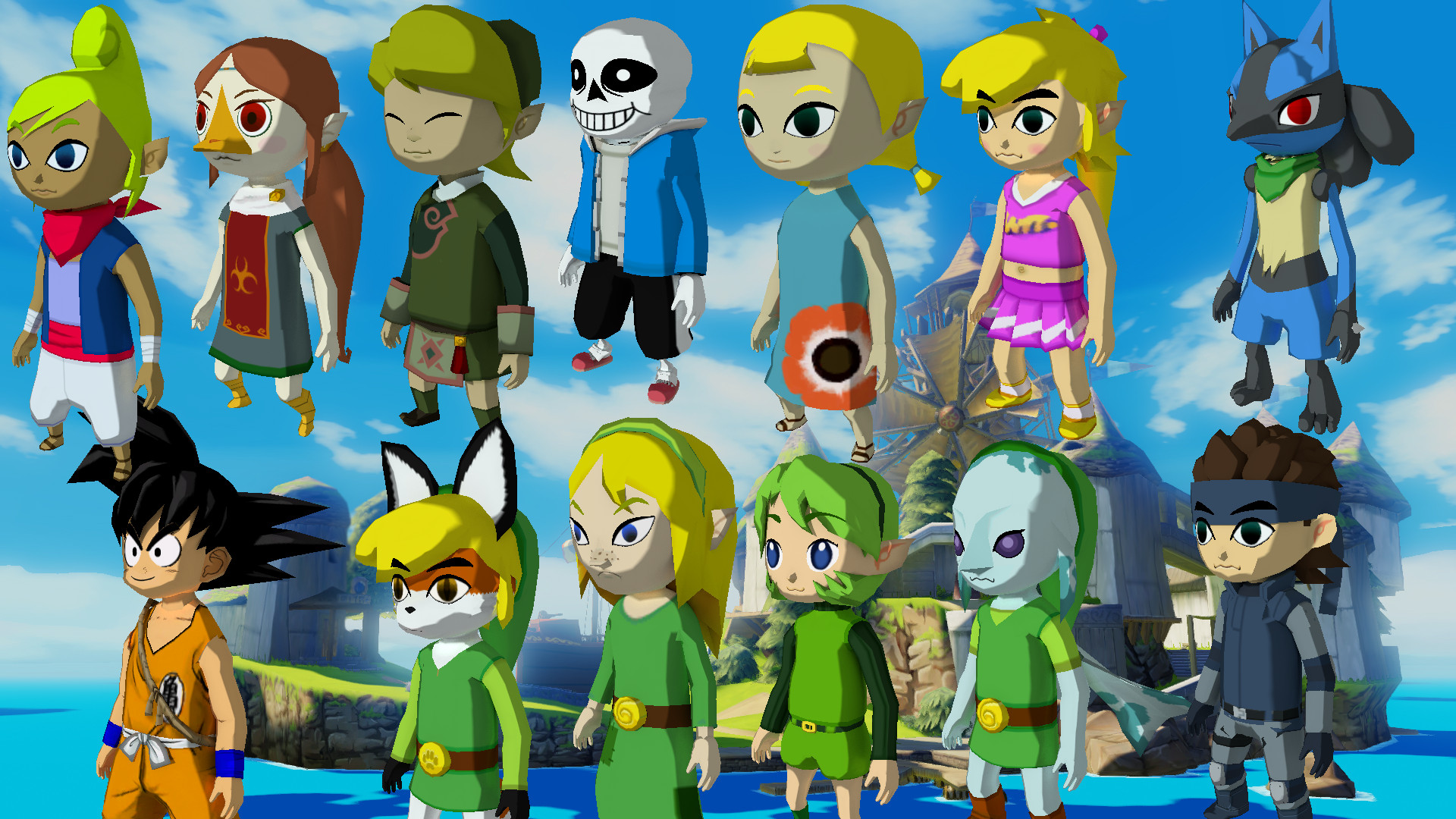 Randomizer Skin Pack The Legend Of Zelda The Wind Waker Mods - how to put on skins and roblox models