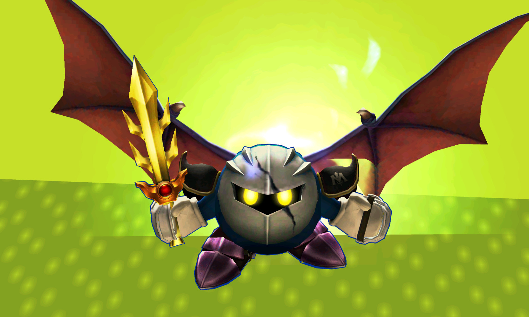 Battle Damage Meta Knight V2.1 [Super Smash Bros. (3DS)] [Mods]