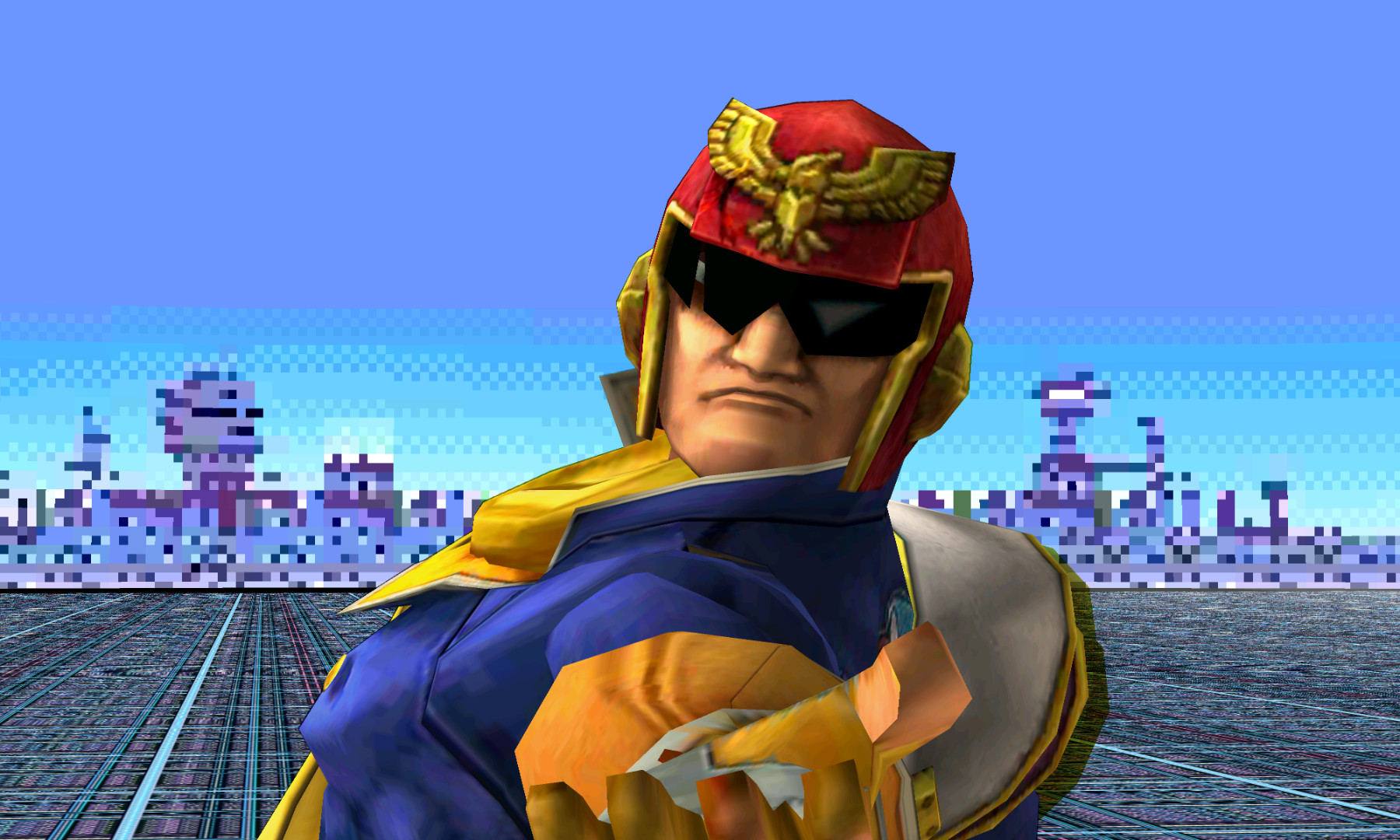 Battle Damage Captain Falcon V2.1 [Super Smash Bros. (3DS)] [Mods]