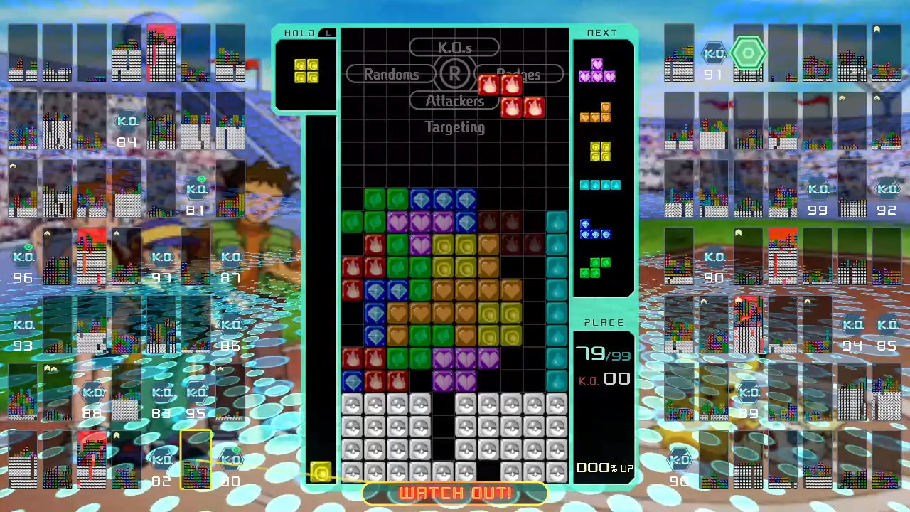 Pokemon Puzzle League Background + Blocks [Tetris 99] [Mods]