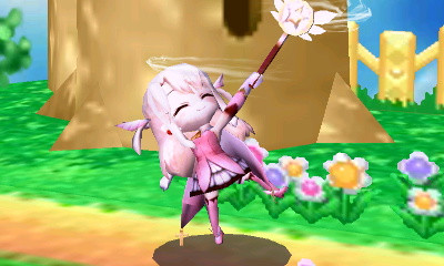 Chibi Illya Over Villager [Super Smash Bros. (3DS)] [Mods]