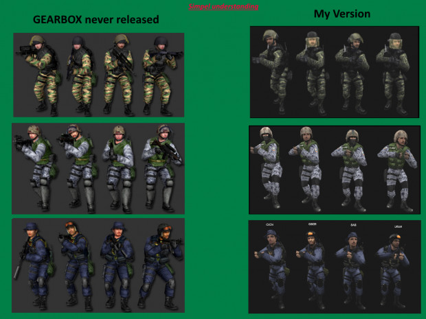 Condition Zero style skins for CS 1.6 - Part 1 addon - ModDB