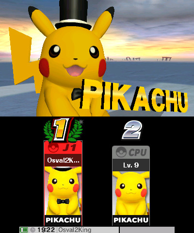 Classy Pikachu [Super Smash Bros. (3DS)] [Mods]