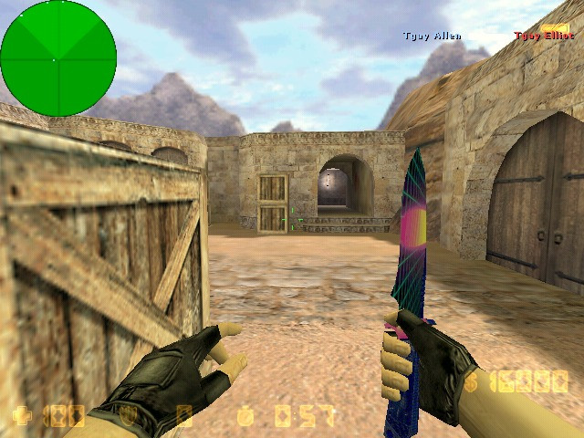 Vaporwave Knife Skin [Counter-Strike 1.6] [Mods]