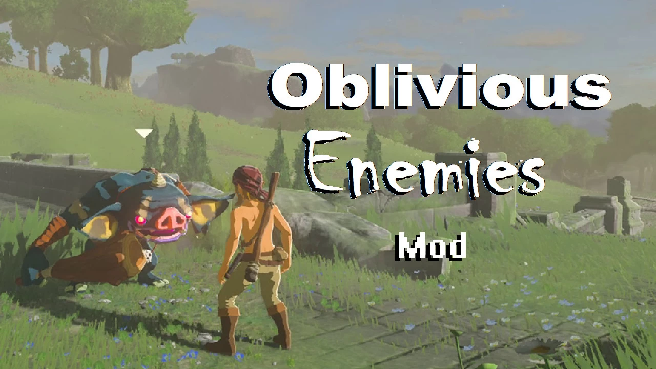Oblivious Enemies The Legend Of Zelda Breath Of The Wild Wiiu Mods