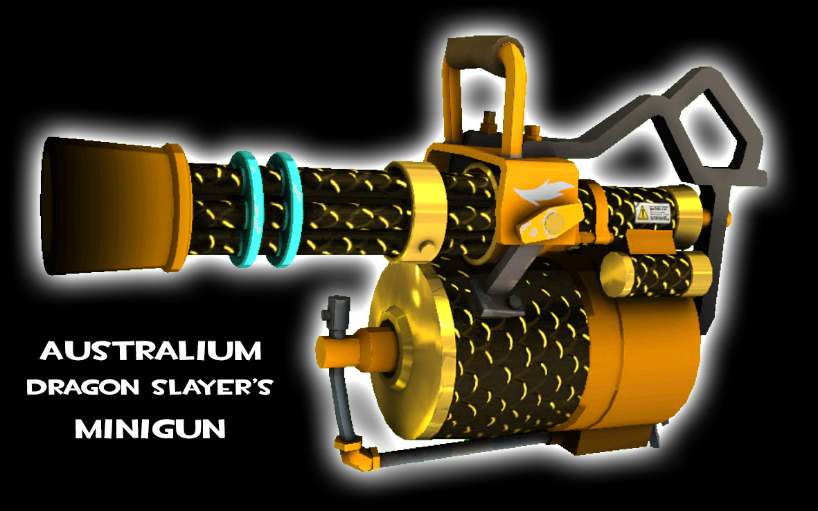 Australium Dragon Slayer Minigun [Team Fortress 2] [Mods]
