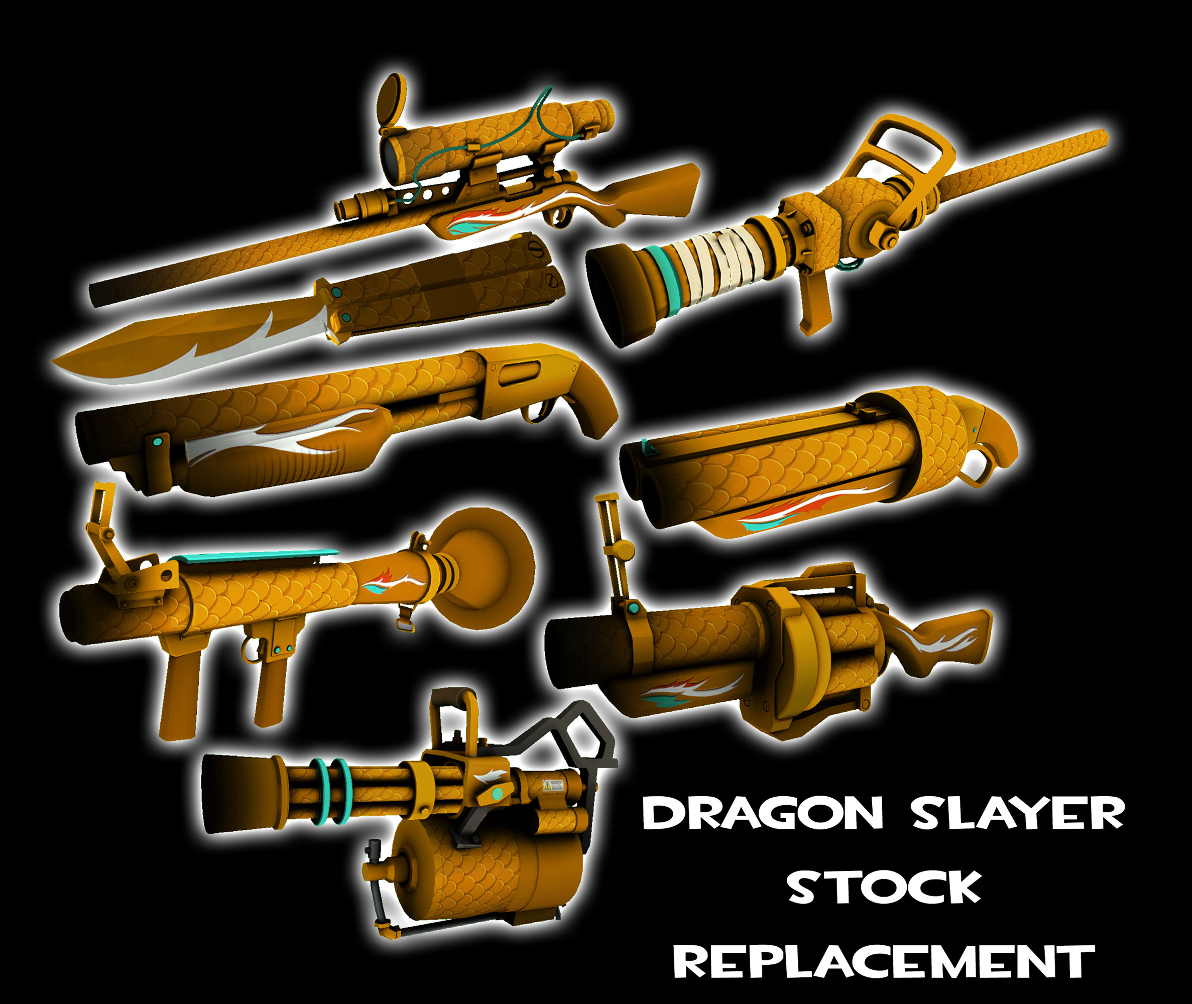 Dragon Slayer over Stock [Team Fortress 2] [Mods]