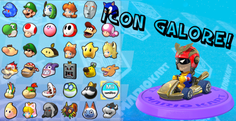 dx0's Icon Galore Pack Mod for Mario Kart 8 | MK8 Mods