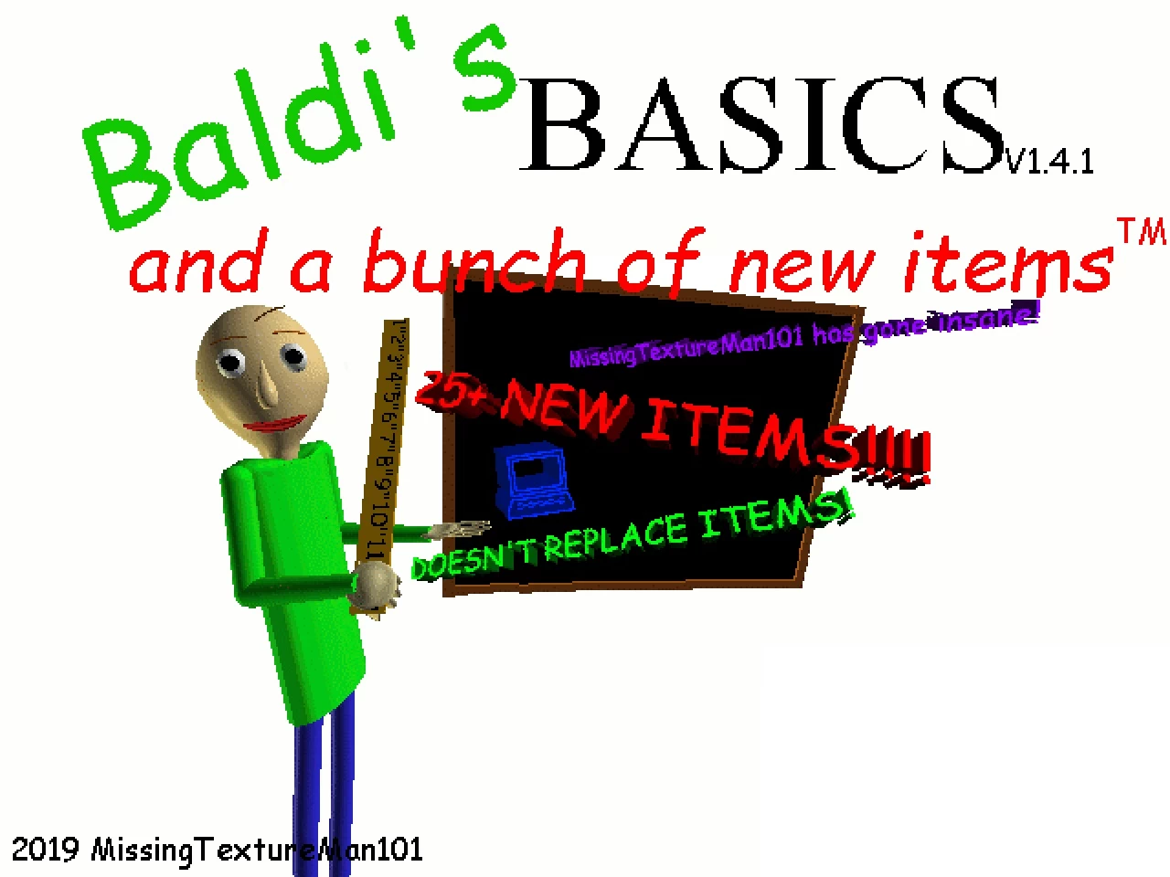 Baldi's Basics And A Bunch Of New Items [Baldi's Basics] [Mods]