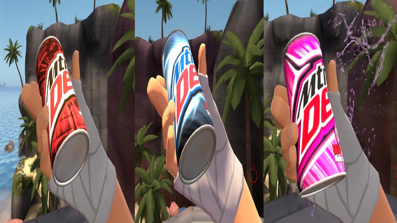 Mountain Dew Flavors for Bonk! and Crit-a-Cola