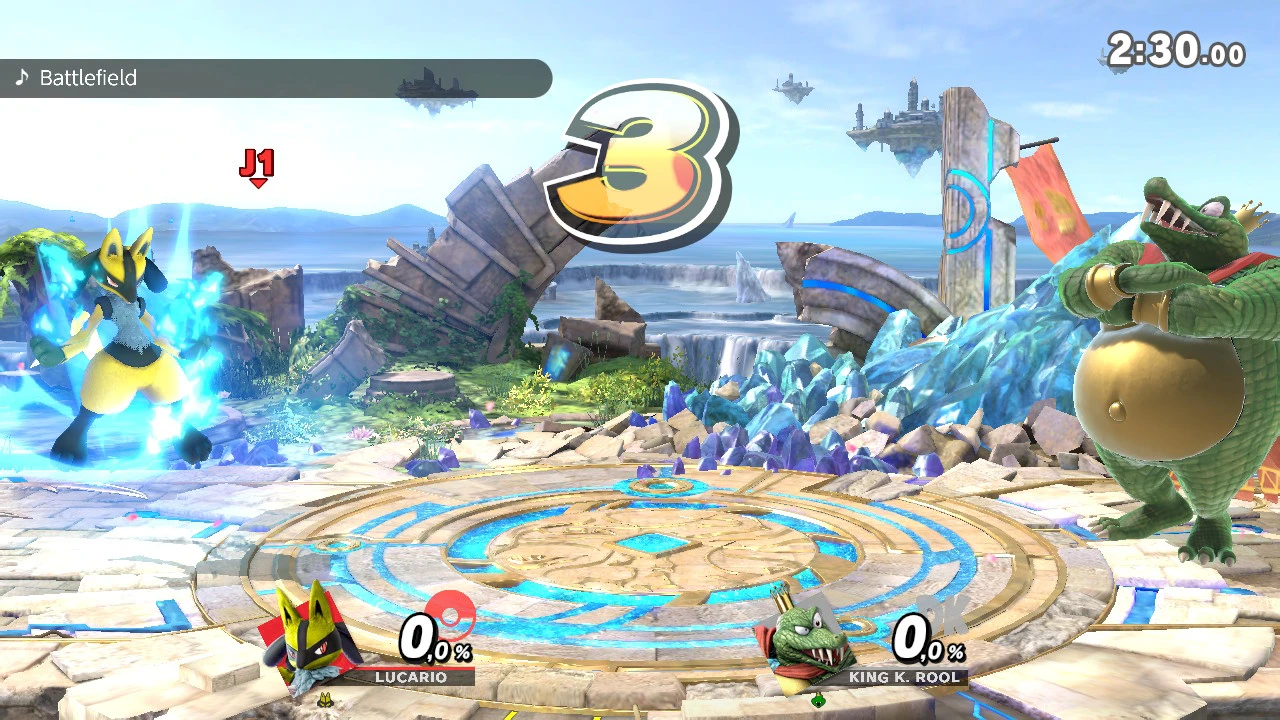 Playable Mega Lucario - Shiny UI Elements [Super Smash Bros. (Wii U)] [Mods]