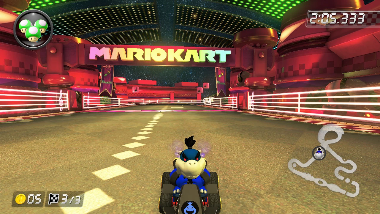 Dark Bowser & Dark Bowser Jr. In Mario Kart 8 