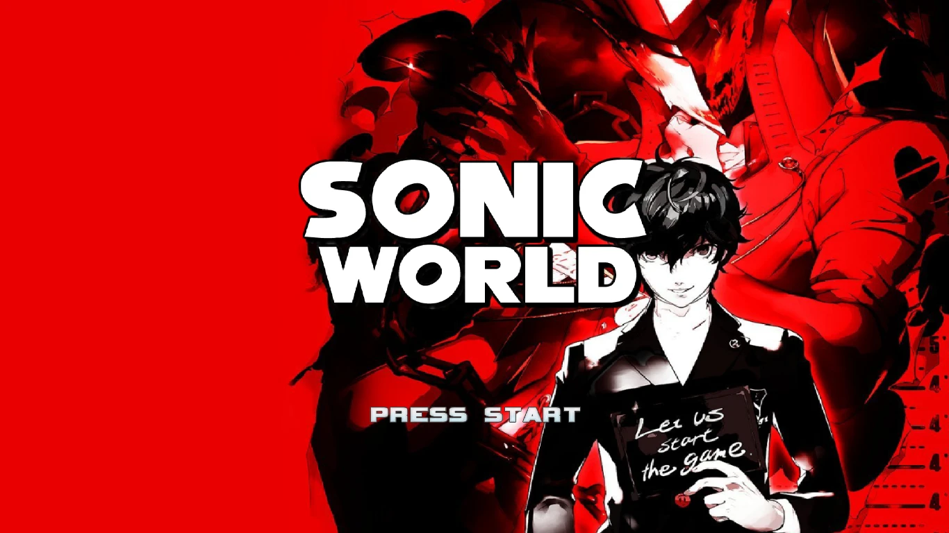 Persona 5 Menu Theme Sonic World Mods