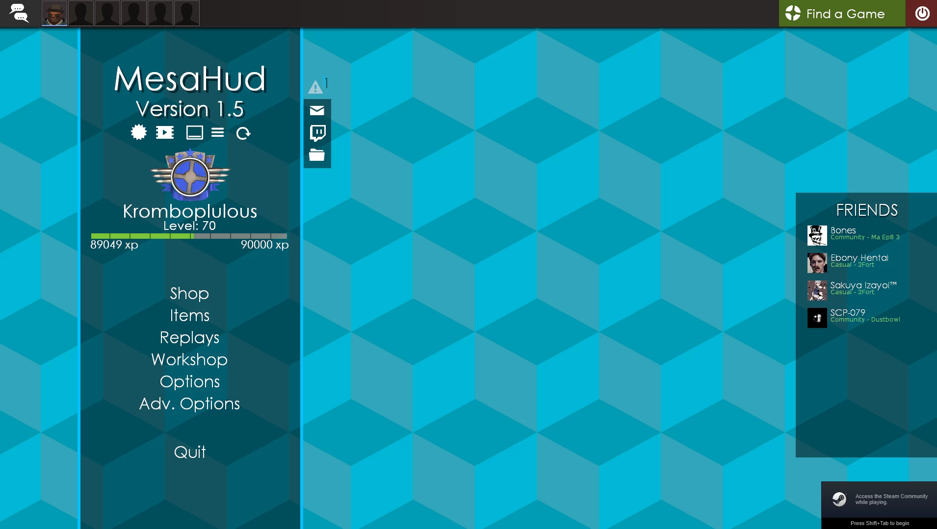 MesaHud Version 1.5 (The Color Update)