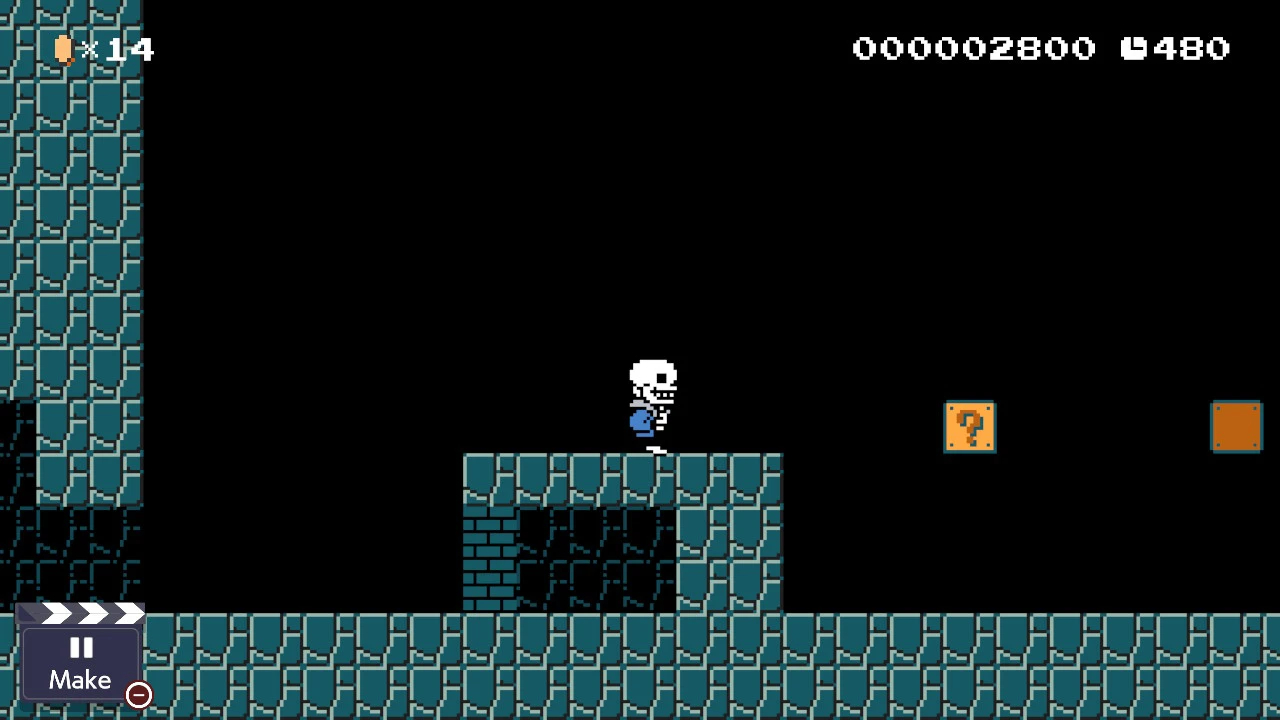 Sans Over Mario Smb1 Super Mario Maker 2 Mods - super mario 64 bowser's theme megalovania roblox id