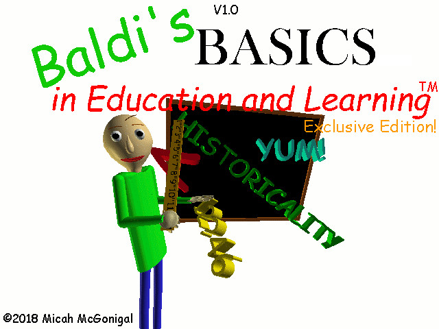 Baldi's Basics Exclusive Edition!