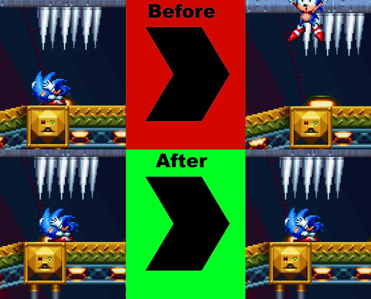 Fixed Crush Death Hit Box Sonic Mania Mods - hitbox roblox script