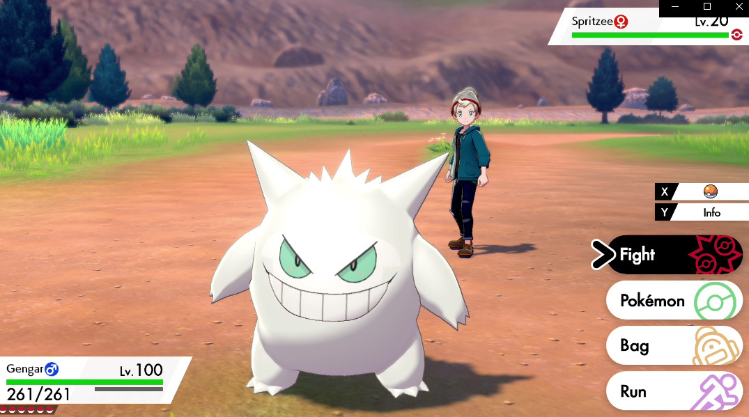 NOW THIS IS A GHOST! WHITE SHINY GENGAR! - Pokemon Shiny Recolor