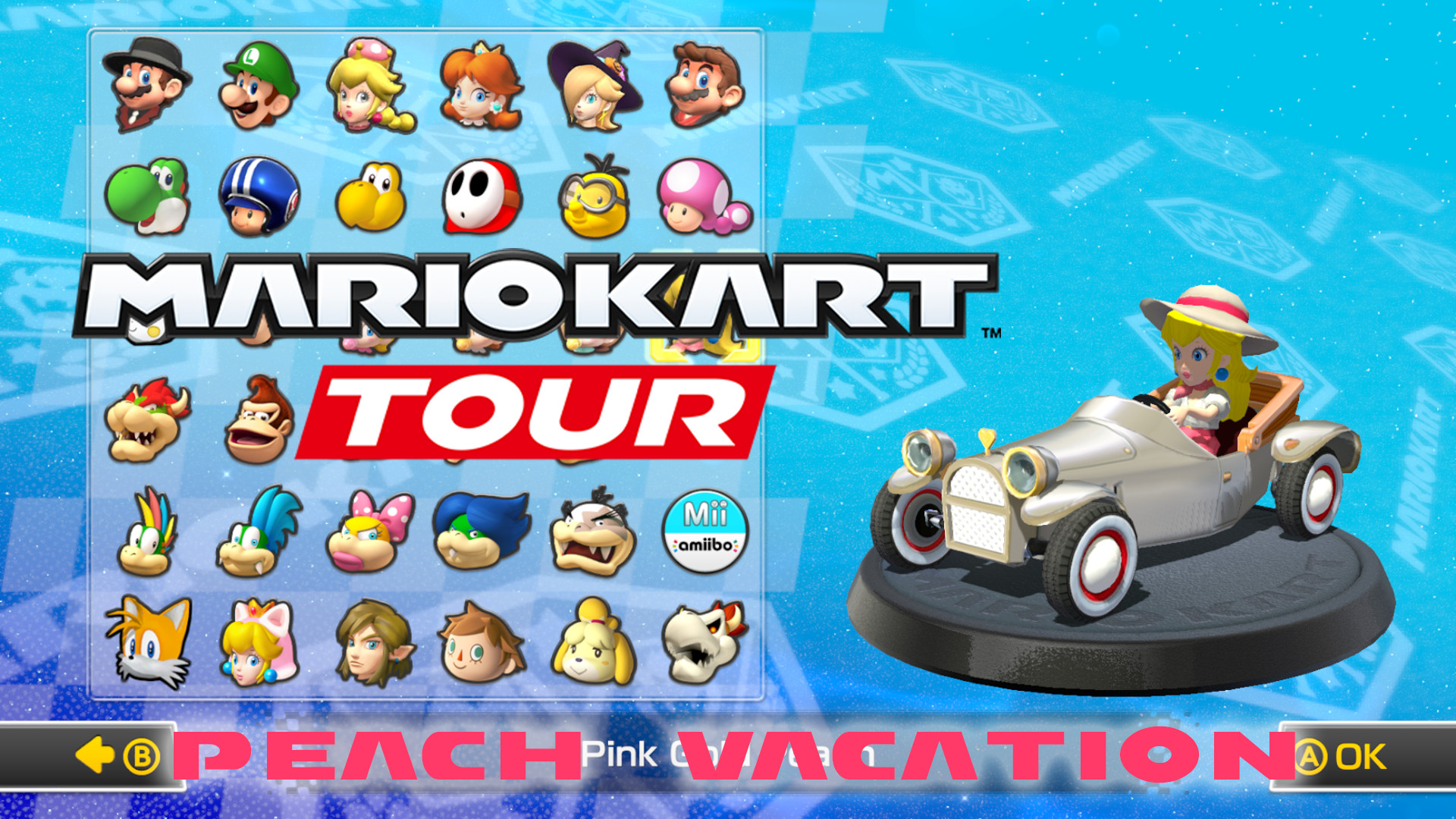 Mobile - Mario Kart Tour - Peach (Vacation) - The Models Resource