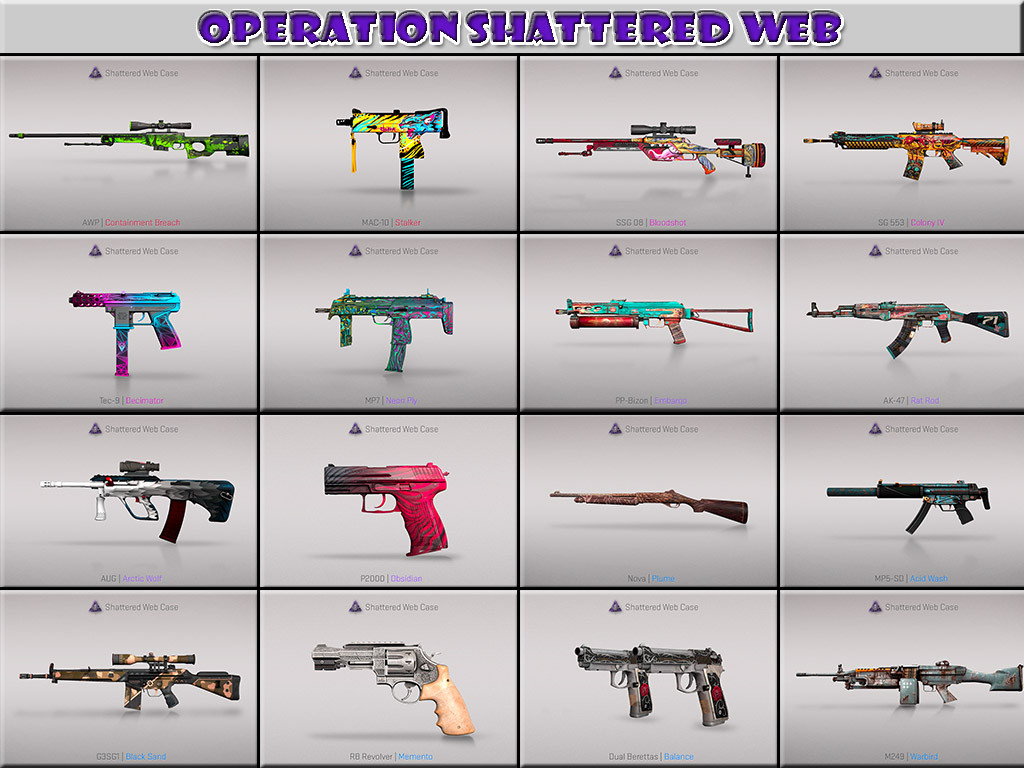 Webbed скины. Operation Shattered web. Shattered web CS go. Shattered web Case. The Shattered web collection.
