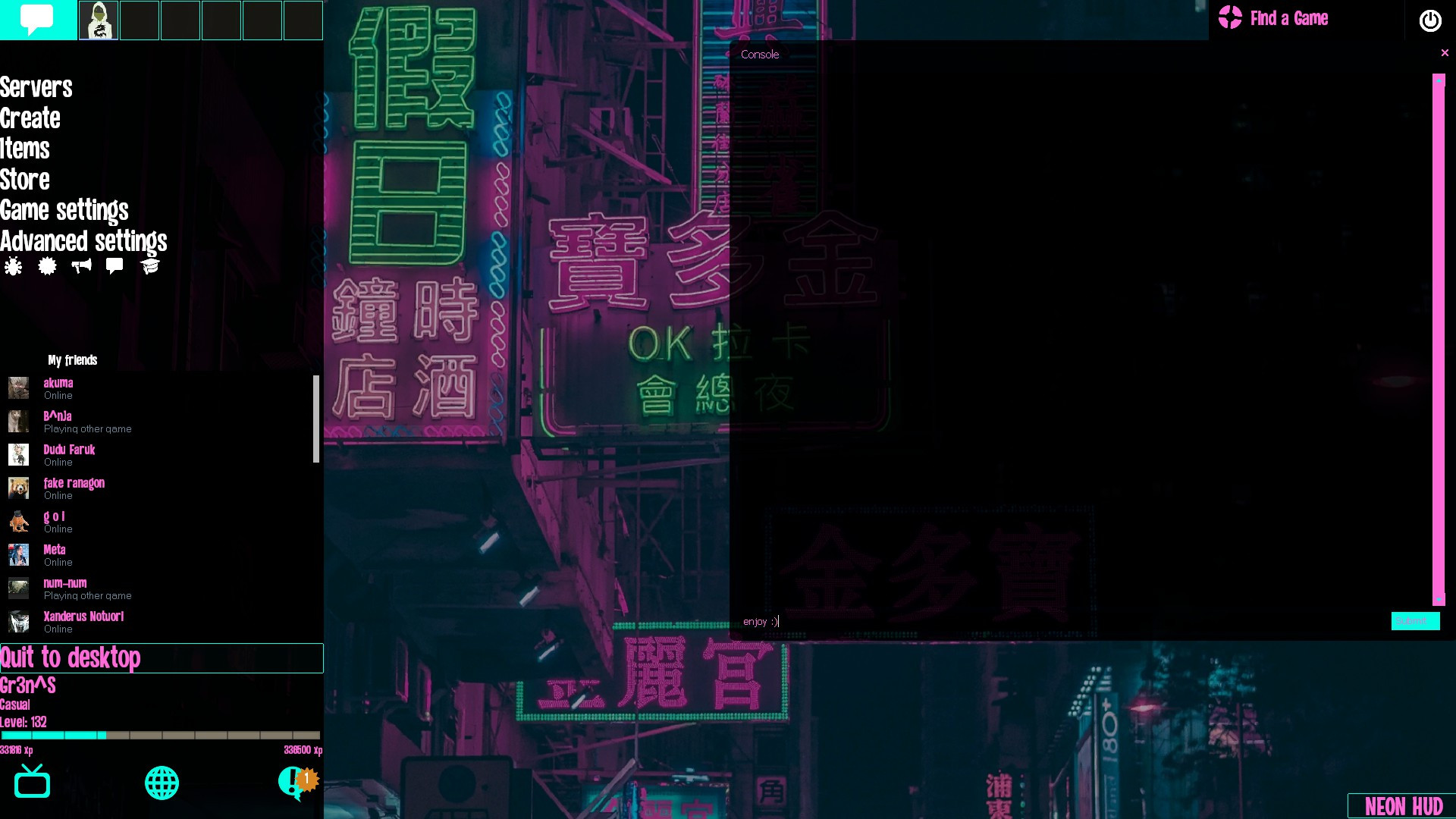 NeonHud