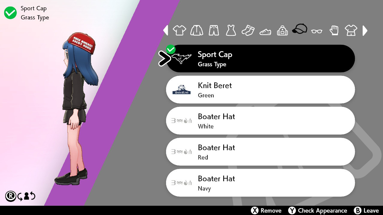 pokemon sword shield hats