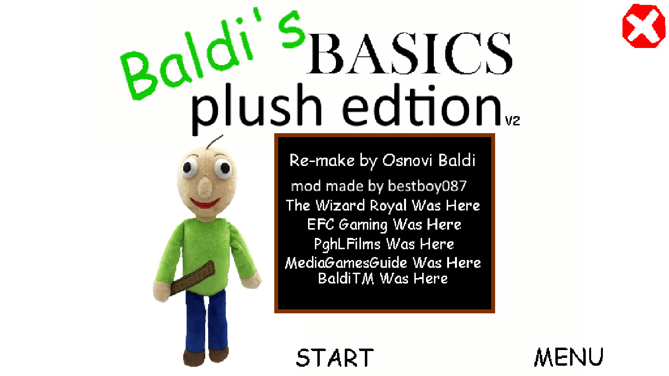 Playtime Plush Baldi's Plush Baldi's Basics in 