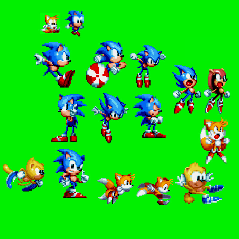 sonic 1 sprites on sonic mania