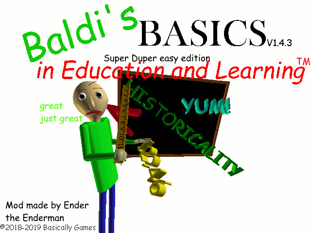 Baldi's basic super duper easy edition