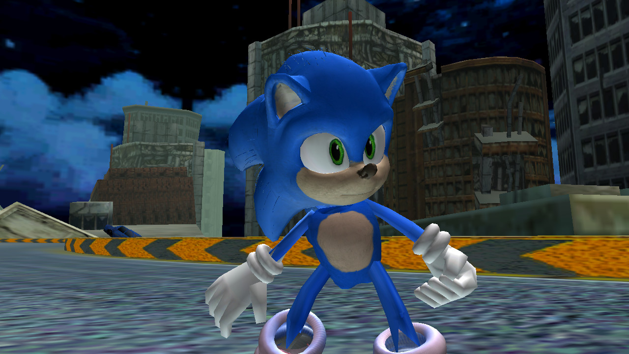 Sonic Movie 2 Poster over Chao in Space [Sonic Adventure DX] [Mods]