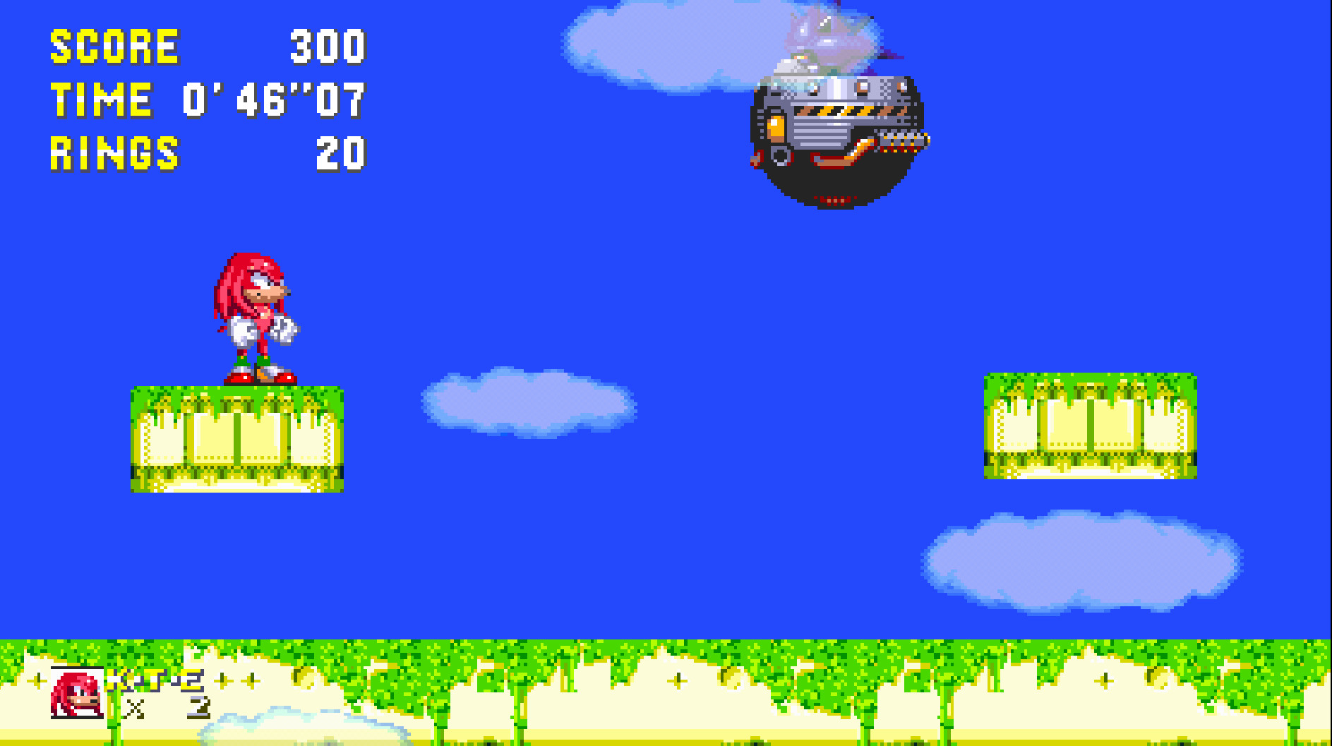 knuckles goes through all levels Mod for Sonic 3 A.I.R.