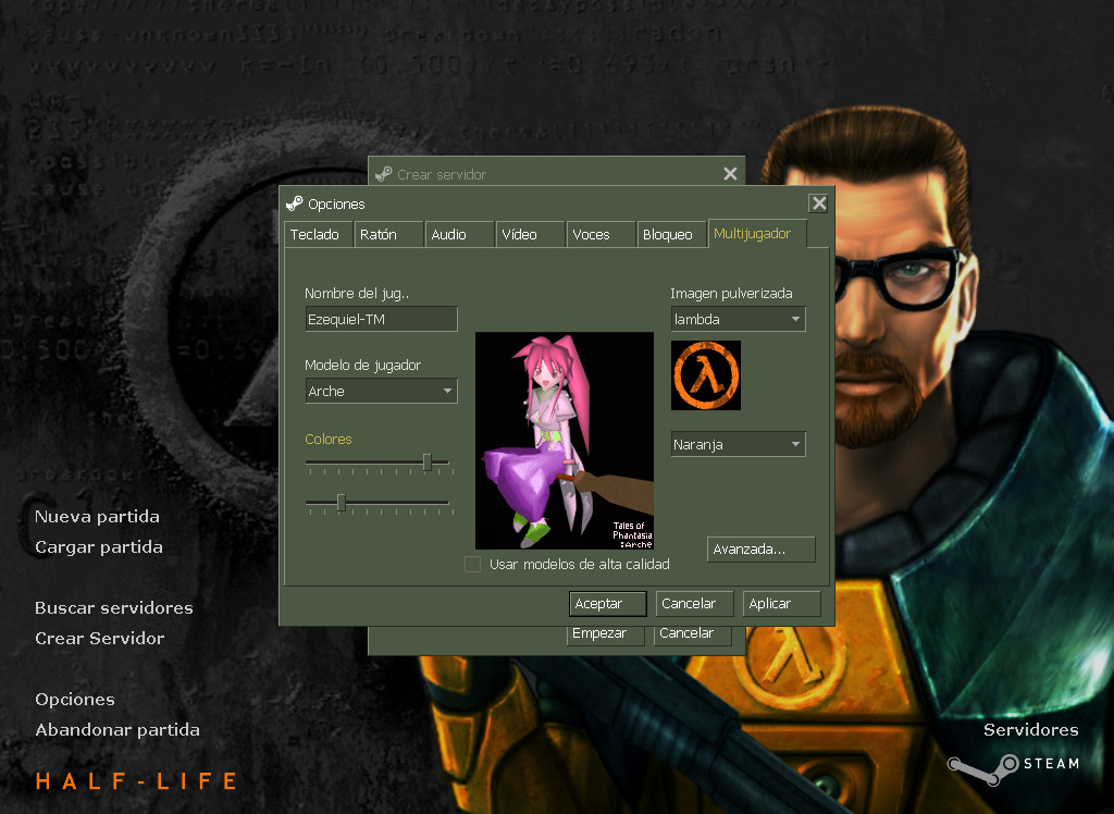 Arche Klain Half Life Mods