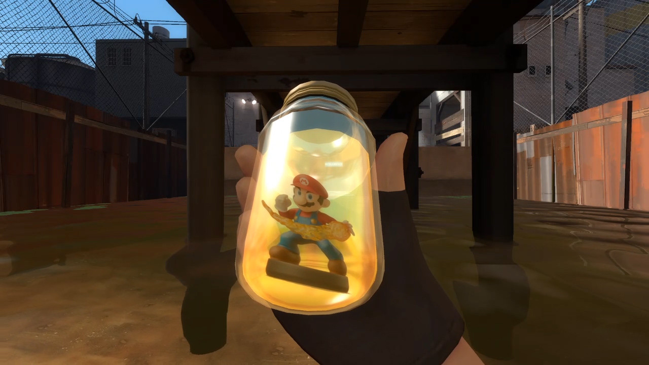 Mario in the jar. 