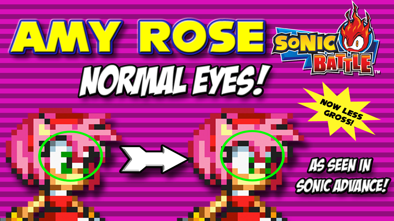 Amy Rose w/NORMAL EYES [Sonic Battle] [Mods]